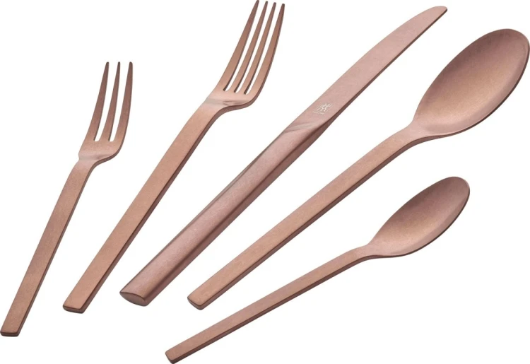 Zestaw sztućców ZWILLING MINIMALE 30-częściowy matowy - Różowe złoto
