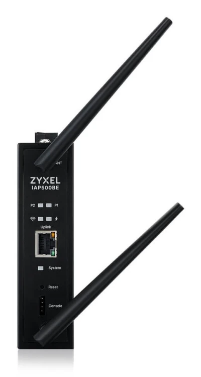 Access Point Wi-Fi 7 Zyxel IAP500BE-EU0101F BE5000, Dual Radio 2x2 MU-MIMO, PoE+ (802.3at), Industrial AP, montaż DIN Rail , Standalone/Nebula Cloud M
