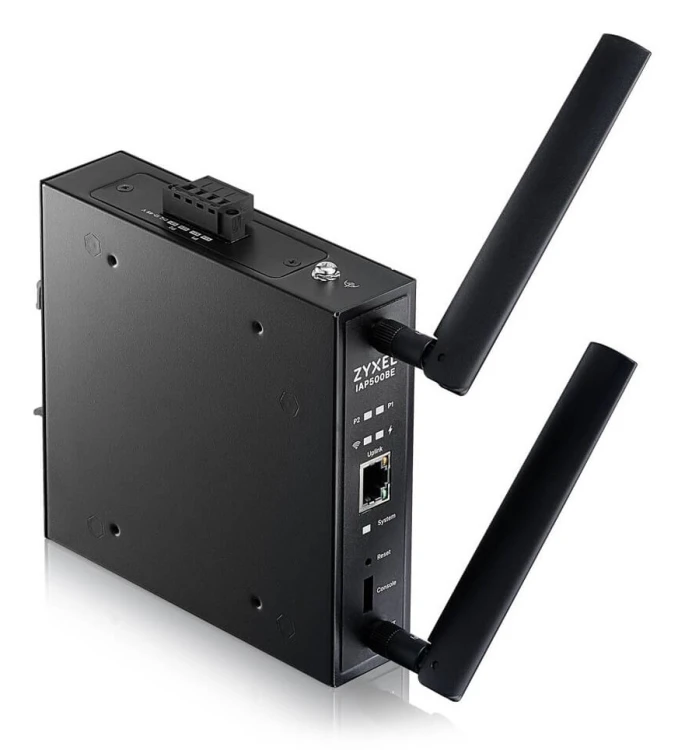 Access Point Wi-Fi 7 Zyxel IAP500BE-EU0101F BE5000, Dual Radio 2x2 MU-MIMO, PoE+ (802.3at), Industrial AP, montaż DIN Rail , Standalone/Nebula Cloud M