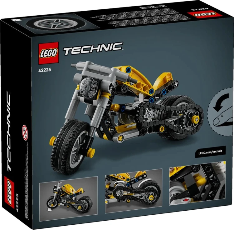 LEGO Technic 42225 - Żółty motocykl