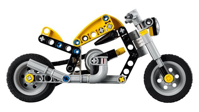 LEGO Technic 42225 - Żółty motocykl