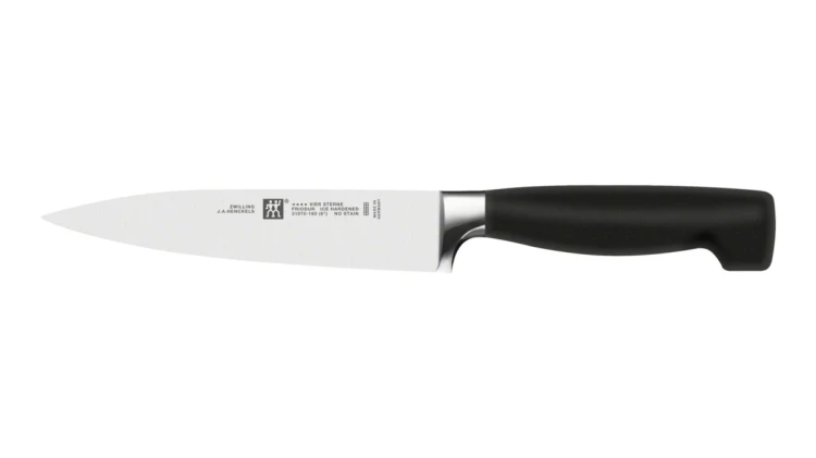 Zestaw noży ZWILLING Four Star 35068-002-0 (Blok do noży, Nożyce x 1, Nóż do warzyw i owoców (10 cm), Nóż do wędlin (16 cm), Nóż szefa kuchni (20 cm),
