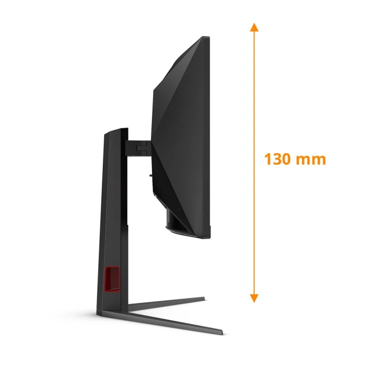 Monitor AOC CU34G4Z 34-calowy, Szybkie VA, WQHD 21:9, 240 Hz, 1 ms, 3440 x 1440 pikseli, 450 cd/m2, ilość portów HDMI: 2, kolor czarny
