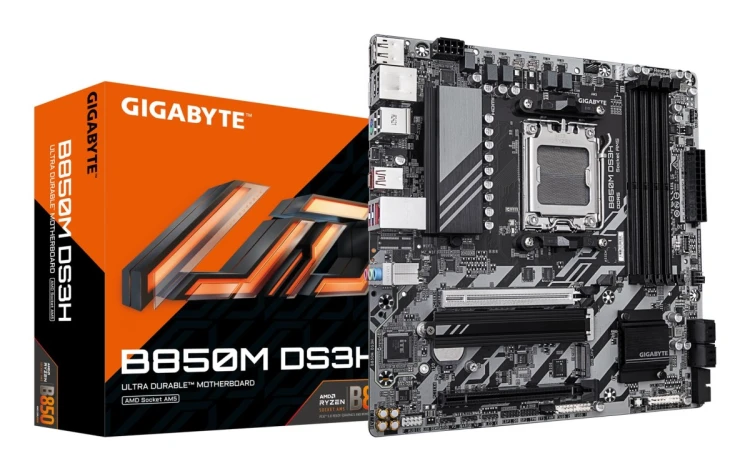 GIGABYTE B850M DS3H płyta główna AMD B850 Gniazdo AM5 micro ATX