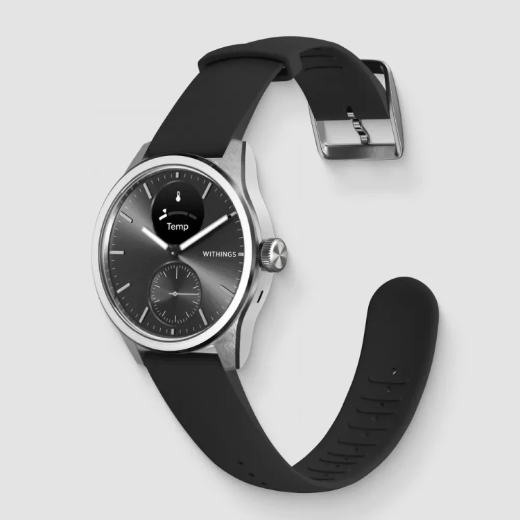 Zegarek Withings ScanWatch 2 1,6 cm (0,63") OLED 42 mm Hybrydowa stal nierdzewna (model HWA10 4-All-Int)