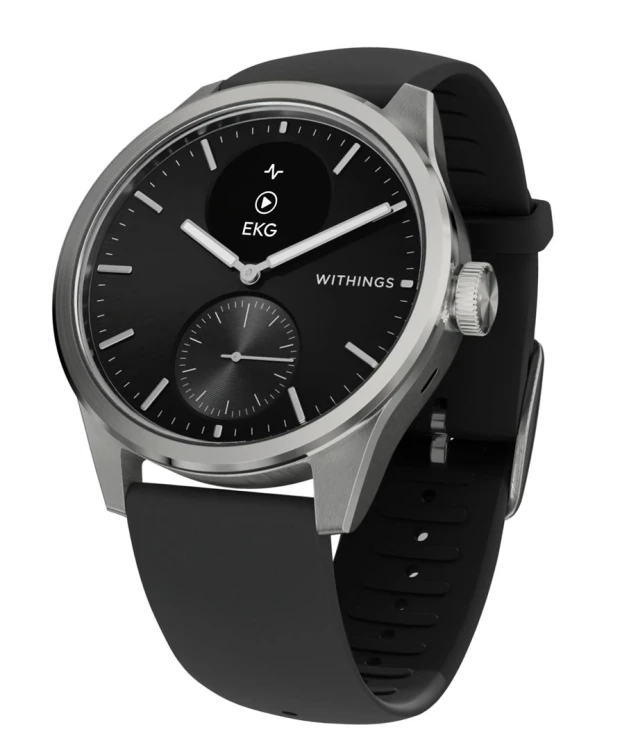 Zegarek Withings ScanWatch 2 1,6 cm (0,63") OLED 42 mm Hybrydowa stal nierdzewna (model HWA10 4-All-Int)