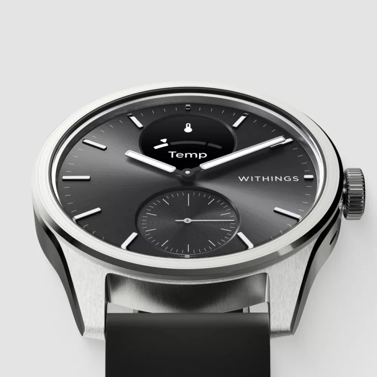Zegarek Withings ScanWatch 2 1,6 cm (0,63") OLED 42 mm Hybrydowa stal nierdzewna (model HWA10 4-All-Int)