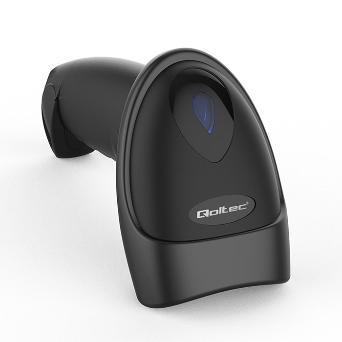 Qoltec Skaner czytnik kodów kreskowych i QR | 1D 2D | USB | Bluetooth