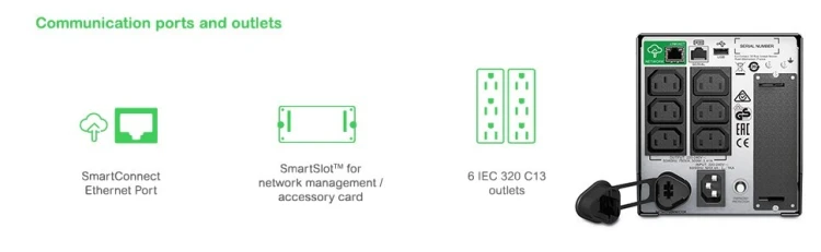 UPS APC Smart-UPS SMT750IC 750VA LCD 230V with SmartConnect