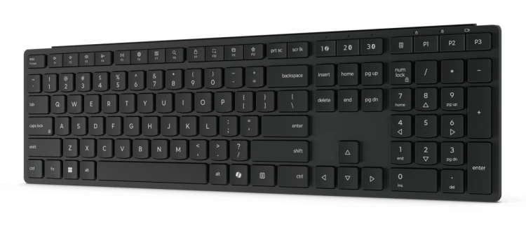 Lenovo 4Y41S04673 klawiatura Dom/Biuro RF Wireless + Bluetooth Niemiecki Czarny