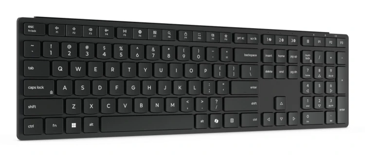 Lenovo 4Y41S04673 klawiatura Dom/Biuro RF Wireless + Bluetooth Niemiecki Czarny