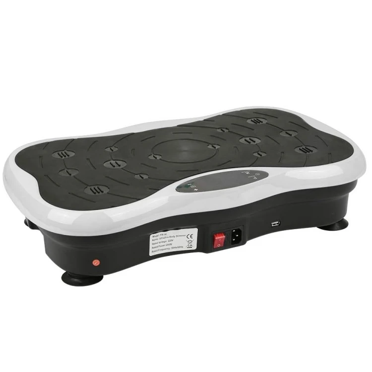 Extralink Moonwalk Spin Move Platofrma Wibracyjna do Cwiczen Fitness 200W biala