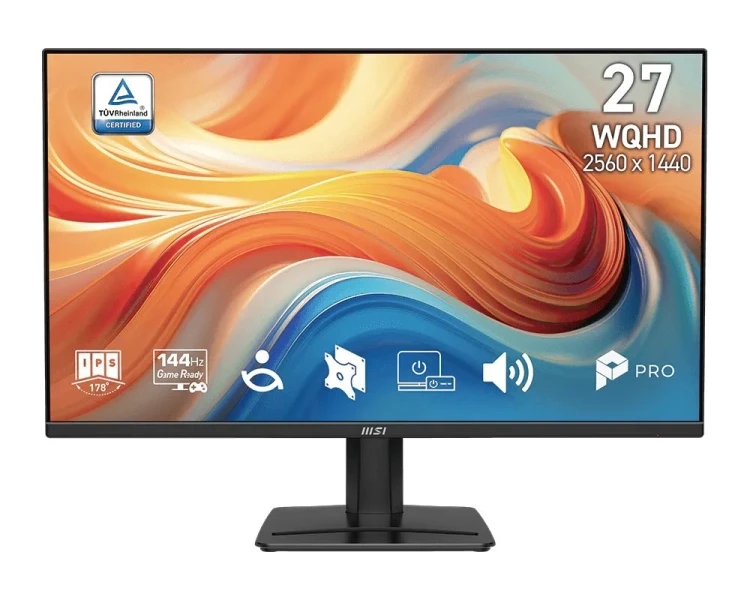 MSI PRO MP275QDE E14 monitor komputerowy 68,6 cm (27") 2560 x 1440 px Wide Quad HD LED Czarny
