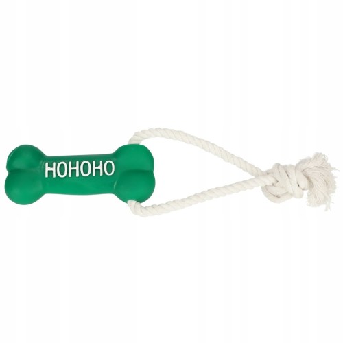 Paka Zwierzaka zabawka SZNUR Z KOŚCIĄ "HOHOHO" 13cm