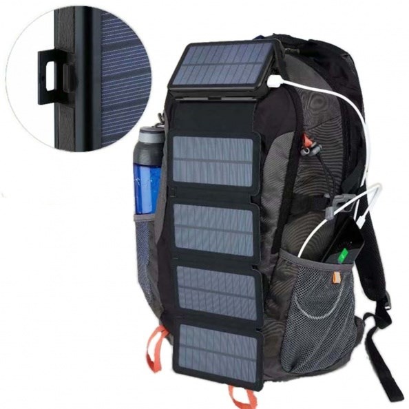 Panel solarny składany PowerNeed ES20000B 9W 20000mAh z POWER BANKIEM PV 9W 20000MAH LI-POLY 2X USB 2A CZARNY
