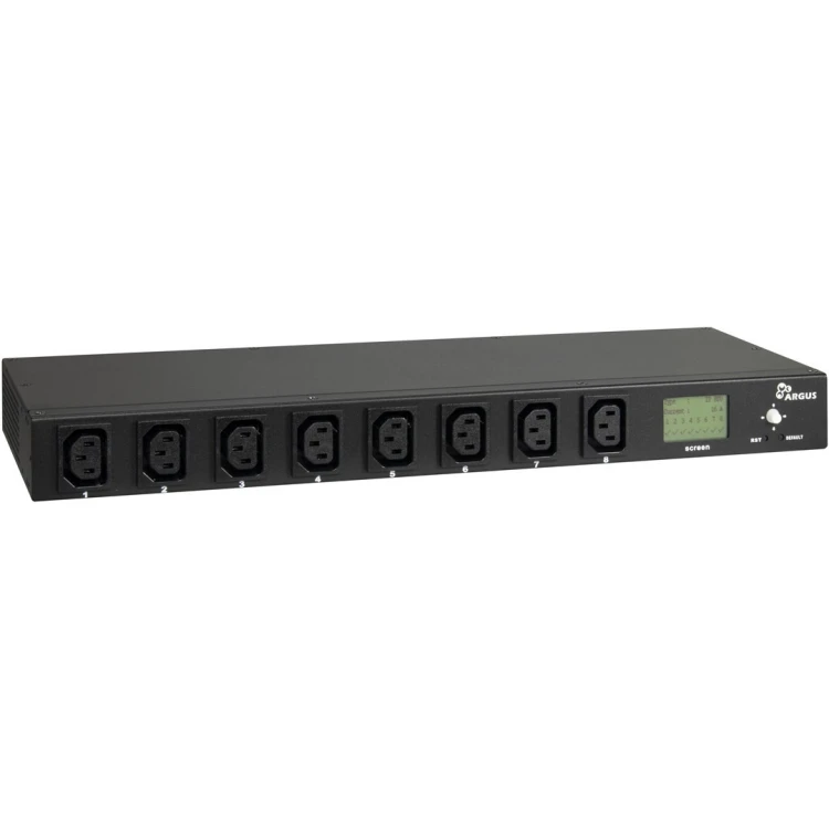 Inter-Tech PDU SA-0816 rozdzielacz zasilania PDU 8 x gniazdo sieciowe Czarny