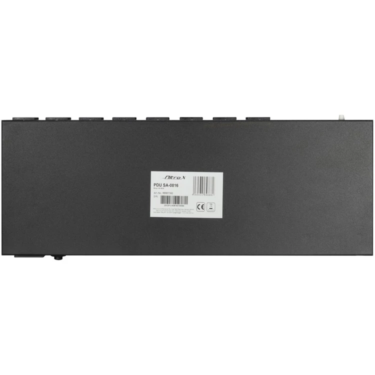 Inter-Tech PDU SA-0816 rozdzielacz zasilania PDU 8 x gniazdo sieciowe Czarny