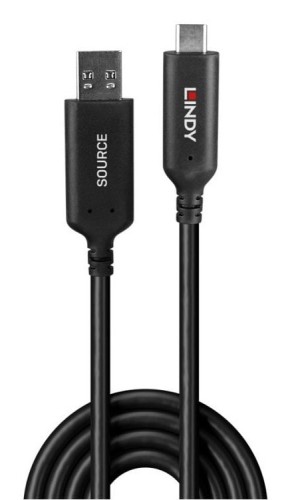 10m Kabel hybrydowy USB 3.2 Gen 1 typu A do C Lindy