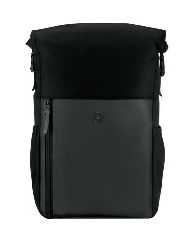 Wenger, UrbanOne Roll-Top 15.6" Laptop Backpack,Black