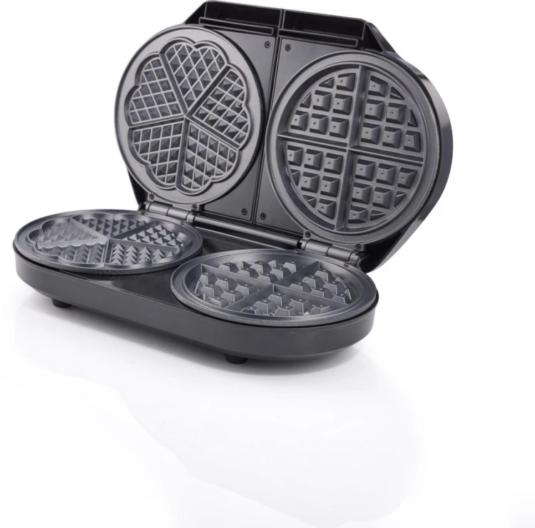 Grill elektryczny Gorenje Mini Grill, Talerz waflowy, WM1400SB, 1400 W, Średnica 18 cm, Czarny