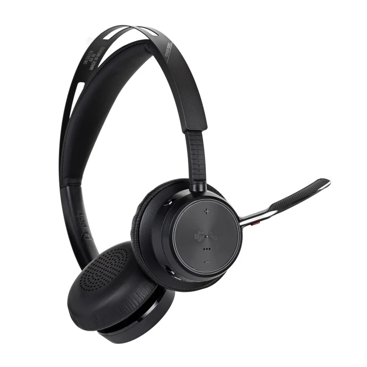 Słuchawki Poly Voyager Focus 2 z certyfikatem Microsoft Teams USB-C-C Headset + USB-C/A Adapter + podstawka ładująca A4HT5AA#AC3