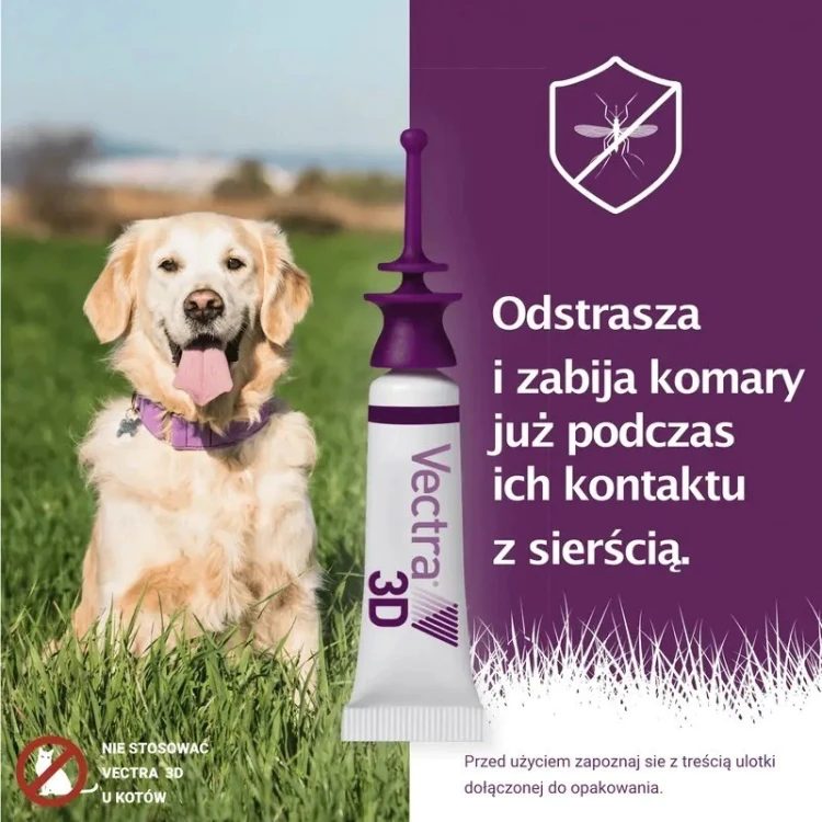 Ceva Vectra 3D dla psów 10-25kg pipety przeciw pasożytom 3szt