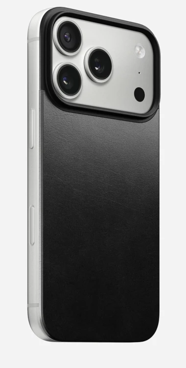 Nomad Mag Leather Back pokrowiec na telefon komórkowy 16 cm (6.3") Czarny