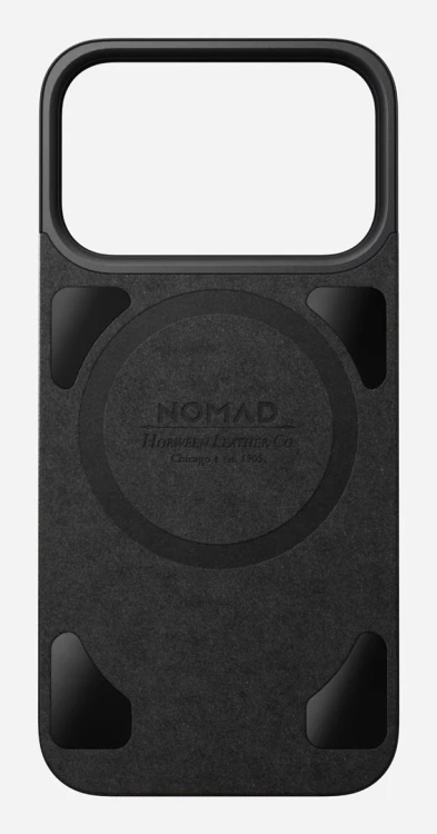 Nomad Mag Leather Back pokrowiec na telefon komórkowy 16 cm (6.3") Czarny