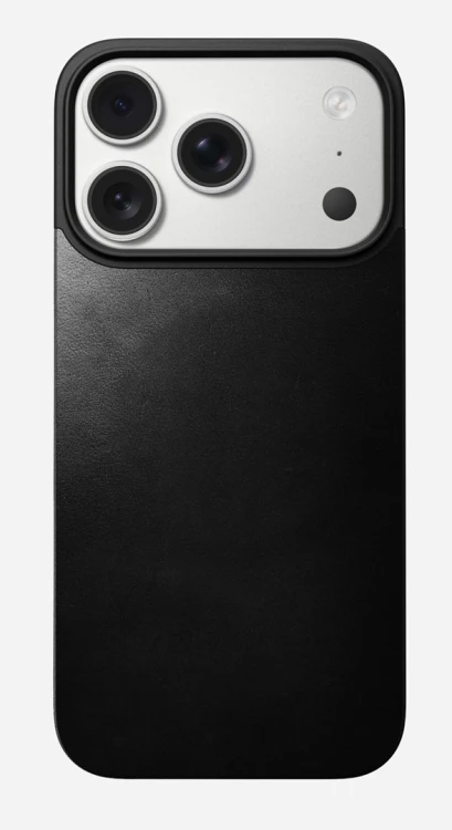 Nomad Mag Leather Back pokrowiec na telefon komórkowy 16 cm (6.3") Czarny