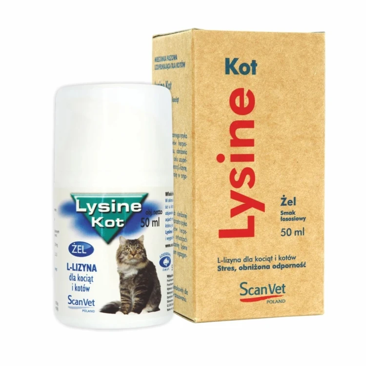 SCANVET ŁYSIENIE KOT  50 ML ŻEL  BUTELKA
