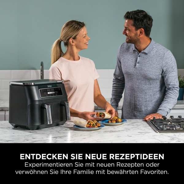Ninja AF200EU frytkownica Podwójny 7,6 l Autonomiczny 2400 W Frytkownica na gorące powietrze Czarny
