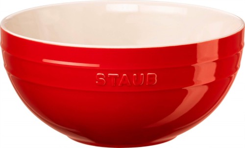 STAUB SERVING Miska okrągła 24 cm, czerwony
