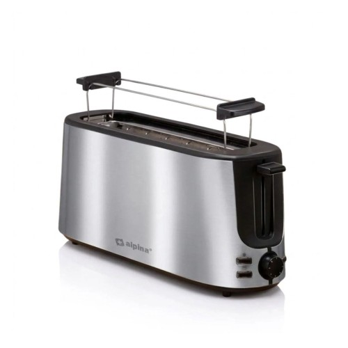 Alpina 8711252473512 toster 7 2 kaw. 1000 W Czarny, Srebrny