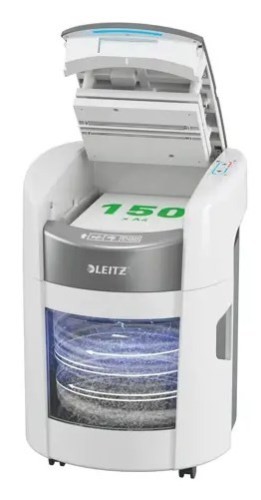 Niszczarka Leitz IQ Optimax AutoFeed 150, P5, 150 kartek, 15 l kosz