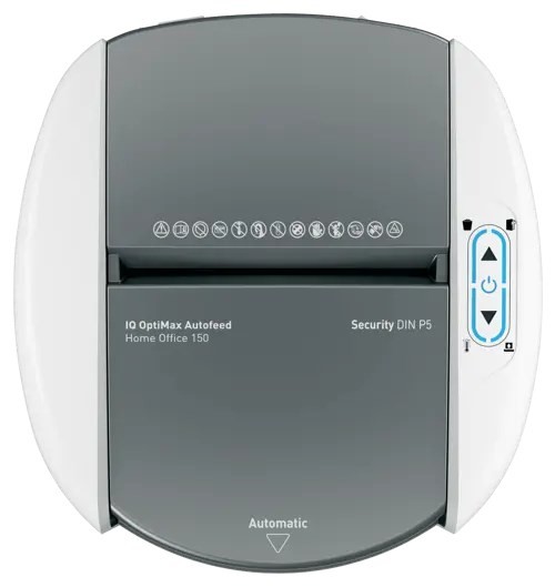 Niszczarka Leitz IQ Optimax AutoFeed 150, P5, 150 kartek, 15 l kosz