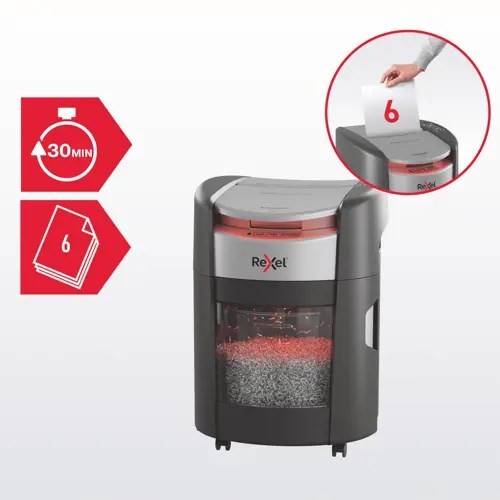 Niszczarka Rexel ShredMax AutoFeed+ 150M, P5, 150 kartek, 15 l kosz