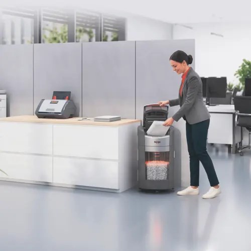 Niszczarka Rexel ShredMax AutoFeed+ 300M, P5, 300 kartek, 25 l kosz