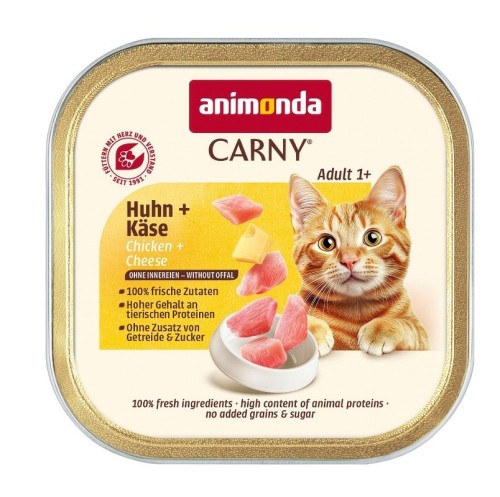 ANIMONDA CARNY karma dla kota kurczak,ser 85g