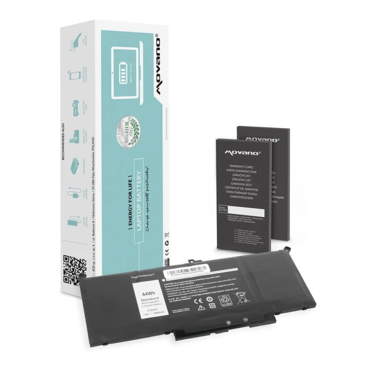 Bateria Movano do notebooka Dell Latitude MYJ96, 7290, 7390, 7490 (7.4V-7.6V) (5800 mAh)