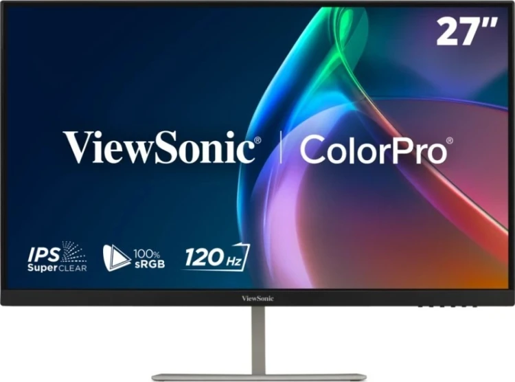 Viewsonic VP Series VP2766-2K monitor komputerowy 68,6 cm (27") 2560 x 1440 px Quad HD LED Srebrny, Czarny