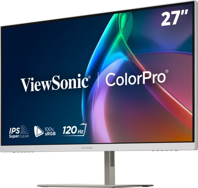 Viewsonic VP Series VP2766-2K-W monitor komputerowy 68,6 cm (27") 2560 x 1440 px Quad HD LED Biały, Srebrny