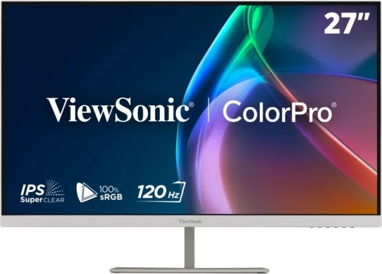 Viewsonic VP Series VP2766-2K-W monitor komputerowy 68,6 cm (27") 2560 x 1440 px Quad HD LED Biały, Srebrny