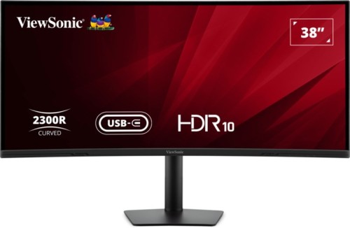 Viewsonic VA3820C monitor komputerowy 96,5 cm (38") 3840 x 1600 px Wide Quad HD+ LED Czarny