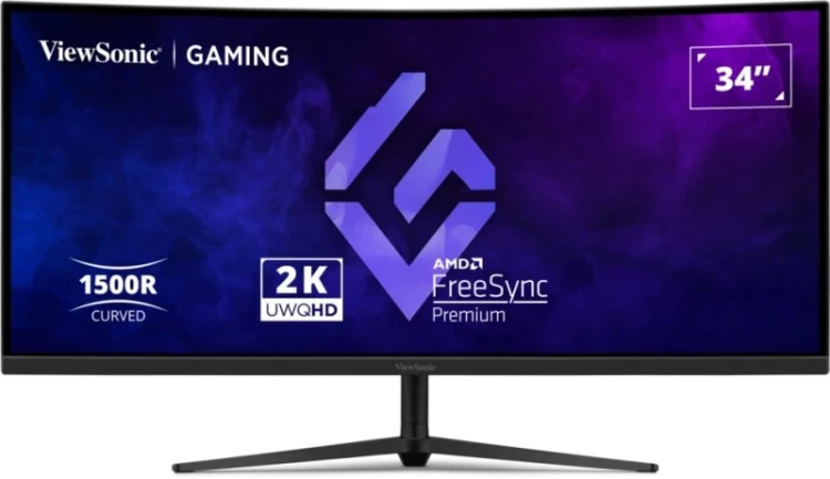 Viewsonic VX3418C-2K monitor komputerowy 86,4 cm (34") 3440 x 1440 px UltraWide Quad HD Czarny