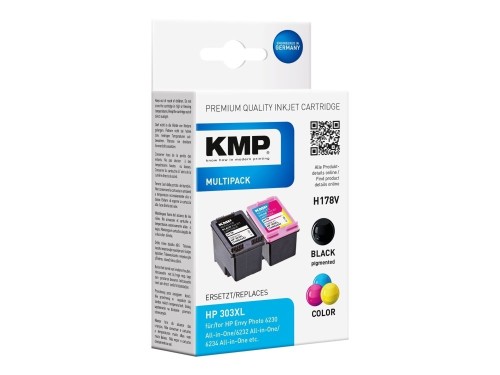 KMP 1763,4005 nabój z tuszem 2 szt. Zamiennik Czarny, Cyjan, Purpurowy, Żółty