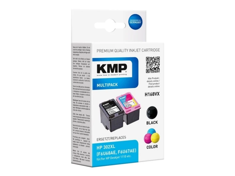 KMP H168V nabój z tuszem Czarny, Cyjan, Purpurowy, Żółty