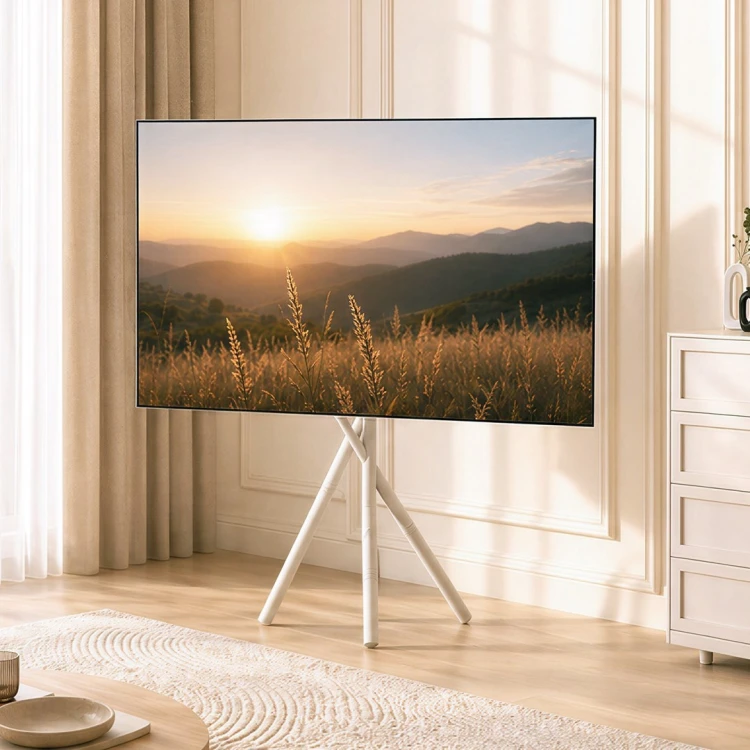 Uchwyt / stojak podłogowy do TV Maclean, 27-55", max. VESA 200x200, max. 60kg, MC-181 W