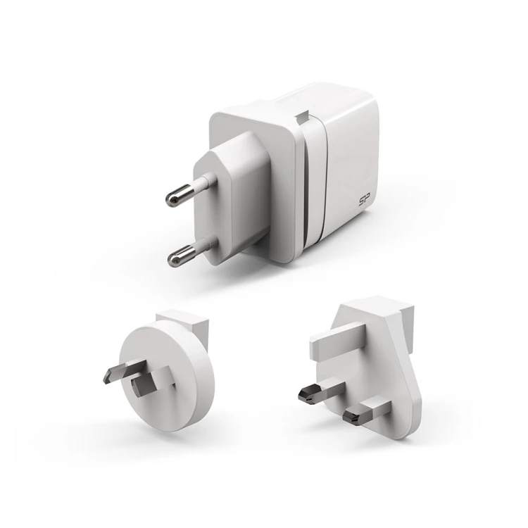 Ładowarka sieciowa podróżna Silicon Power QM16 Boost Charger 20W wtyczki EU/US/UK/AU 1xUSB-A 1xUSB-C