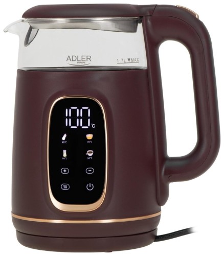 Czajnik elektryczny ADLER AD 1305 burgundowy