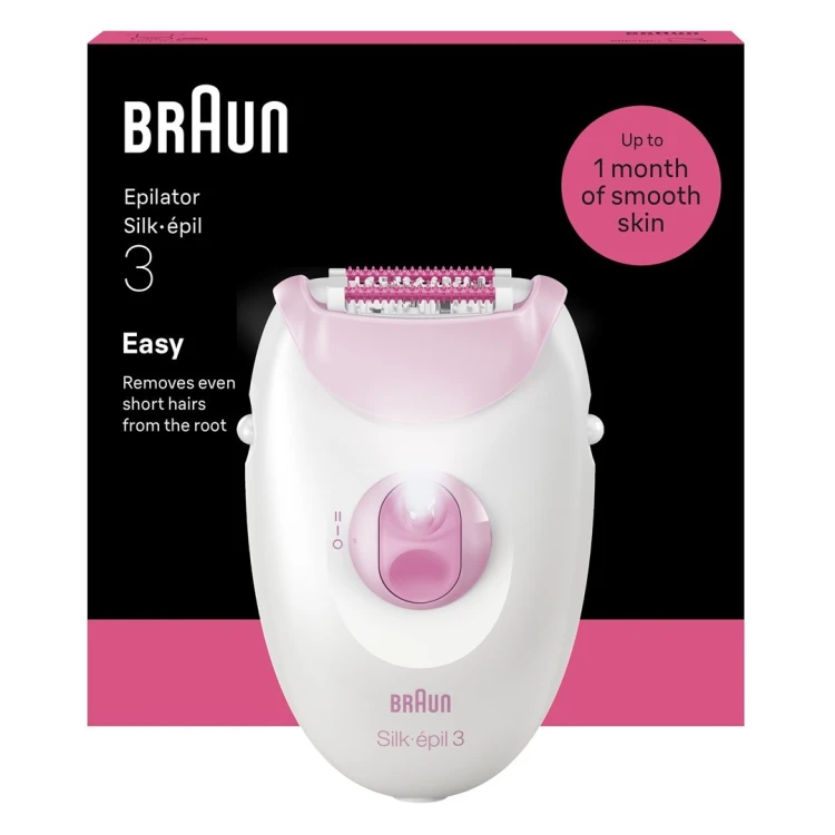 Braun Silk-épil 3 Silk-epil 3-000 20 pęset(y) Różowy